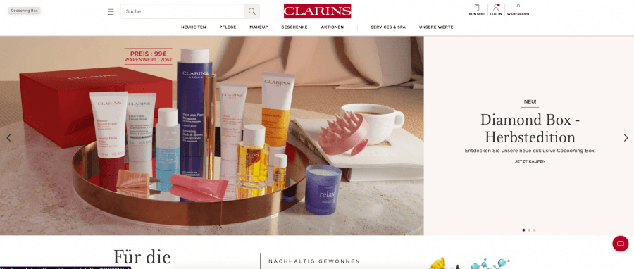 Clarins Online shop